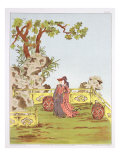 Couple in a Chinese Garden, from "Ornaments of China" Giclee Print by Jean Francois Albanis De Beaumont