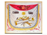 A Masonic Apron, 1826 Giclee-trykk av Cornelis Borsteegh