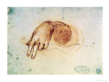 Study of a Hand Giclee Print by Leonardo da Vinci 