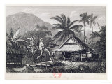 View Near Matavai Bay, Otaheite Reproduction procédé giclée par John Webber