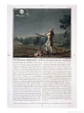 Bernard Le Bovier De Fontenelle Contemplating the Plurality of Worlds reproduction procédé giclée par Jacques Francois Joseph Swebach