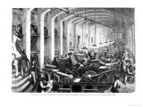General Printing Works of Charles Lahure, View of the Machines' Gallery Printing the Magazine Giclee Print by Gustave Doré