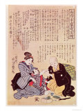 Doctor Feeling a Child's Pulse with Two Hands, According to the Rules of Sino-Japanese Sphygmology Giclee Print by Yoshitoyo Doctor Feeling a Child's Pulse with Two Hands, According to the Rules of Sino-Japanese Sphygmology Giclee Print by Yoshitoyo
