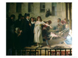 Philippe Pinel Releasing Lunatics from Their Chains at the Salpetriere Asylum in Paris Giclée-Druck von Tony Robert-fleury