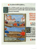 Ferrymen on the River Seine Giclée-Druck von Antoine Verard
