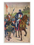 Departing for the Crusades, Illustration from Departing for the Crusades, Illustration from