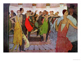 Paris by Night, a Dance Club in Montmartre, from "L'Amour Et L'Esprit Gaulois" Giclée-Druck von Manuel Orazi