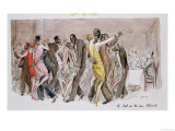 Reproduction of "The Ball at the Rue Blomet," December 1929 Giclee Print by Sem 