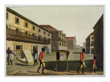 Liveried Slaves Carrying a Sedan Chair, Brazil, from "Le Costume Ancien Et Moderne" Giclee Print by Paolo Fumagalli