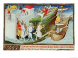 The Great Khan's Soldiers Take the Island of Sypangu Giclee Print by Boucicaut Master 