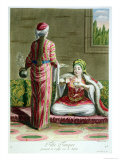 Turkish Girl Having Coffee on the Sofa, from the 