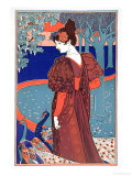 Woman with Peacocks, from "L'Estampe Moderne," Published Paris 1897-99 Giclee Print by Louis John Rhead