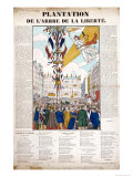 Planting a Tree of Liberty in Front of the Hotel De Ville, Paris, 1848 Giclee Print
