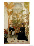 Couple in a Conservatory reproduction procédé giclée par Georges Croegaert