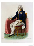 Portrait of Charles Maurice De Talleyrand-Perigord at His Desk Giclee-trykk av Julien Leopold Boilly