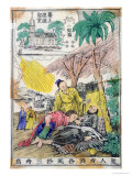 St. Francis Xavier Dying at Sancian, China, and the Church Built on His Place of Death Giclee Print