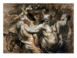 The Drunken Silenus Giclee Print by Honore Daumier