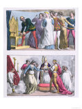 Institution of the Order of the Garter by Edward III in 1348 and the Marriage of Henry I Giclee Print by Bramatti 