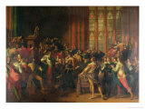 Charles I Demanding The Five Members in The House of Commons in 1642 Lámina giclée por John Singleton Copley