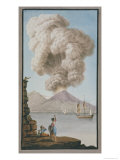 Eruption of Vesuvius, Monday 9th August 1779 Giclee Print by Pietro Fabris