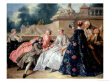 Declaration of Love, 1731 reproduction procédé giclée par Jean Francois de Troy