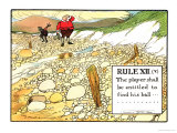 Rule XII (V): the Player Shall be Entitled to Find His Ball..., from "Rules of Golf" Giclee Print by Charles Crombie