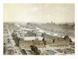 The Finished Louvre and the New Rue De Rivoli Giclee Print by Pierre Chapuis
