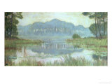 Landscape with Overgrown Pond, circa 1900 Reproduction procédé giclée par Jean Francis Auburtin