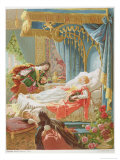 Sleeping Beauty and Prince Charming Reproduction procédé giclée par Frédéric Théodore Lix