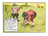 Rule XVI: When Ye Balls Lie Within Six Inches of Each Other..., from "Rules of Golf" Giclee Print by Charles Crombie