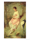 Young Girl with a Nest, Late 1860s Giclee Print Young Girl with a Nest, Late 1860s Giclee Print