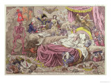 Political Dreamings, Visions of Peace, Prospective Horrors reproduction procédé giclée par James Gillray