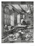 Albrecht Dürer - St. Jerome in His Study, 1514 Digitálně vytištěná reprodukce