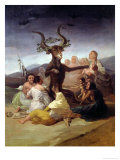 The Witches' Sabbath, 1797-98 (Detail) Giclee Print by Francisco de Goya