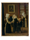 Nuns Dressing a Sick Man Giclee-trykk av Antoine Jean Bail Nuns Dressing a Sick Man Giclee-trykk av Antoine Jean Bail