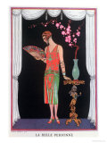 Worth Evening Dress, Fashion Plate from Gazette Du Bon Ton, 1925 Lámina giclée por Georges Barbier Worth Evening Dress, Fashion Plate from Gazette Du Bon Ton, 1925 Lámina giclée por Georges Barbier