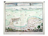 View of the Siege of Gibraltar in 1704 Giclee Print