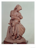 Peasant Woman Nursing an Infant, 1873 reproduction procédé giclée par Aime Jules Dalou