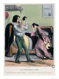 Darling, There's Nothing Like a Drop of Rum to Cure a Migraine," from "Les Etudians De Paris" Giclee Print by Pierre Gavarni
