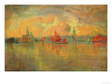 View of Venice from the Sea, 1896 Giclee Print by Charles Cottet
