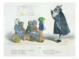 "Conjugate the Present Indicative, I Am Bored…" Giclee Print by Grandville 