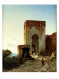 Porte De Justice, Alhambra, Granada Giclee-trykk av Francois Antoine Bossuet Porte De Justice, Alhambra, Granada Giclee-trykk av Francois Antoine Bossuet