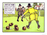 Rule VIII: Unless with the Opponents Consent a Ball in Play Shall Not be Moved Giclee Print by Charles Crombie