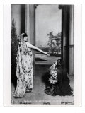Postcard Depicting Sarah Bernhardt in "Phedre" by Jean Racine Late 19th Century Giclee Print