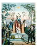Freemasonry Instructing the People, 1875 Giclee Print by Charles Mercereau Freemasonry Instructing the People, 1875 Giclee Print by Charles Mercereau
