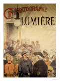 Poster Advertising the "Cinematographe Lumiere," 1896 Giclee Print by H. Brispot