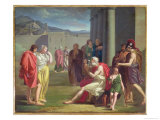 Homer Singing with His Lyre, Early 19th Century Giclee-trykk av Felix Boisselier