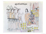 La Malinche Acting as Interpreter During the Presentation of Women and Gold Giclee Print