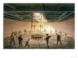 Cable Passing out of One of the Tanks on Board the Great Eastern, from "The Atlantic Telegraph" reproduction procédé giclée par Robert Dudley