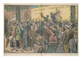 Protest Against the Popular Front, from "Le Pelerin" Magazine, 11th October 1936 Giclee Print by Eugene Damblans